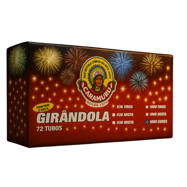 Girândola 1080 (Cores Mistas). 1Un.